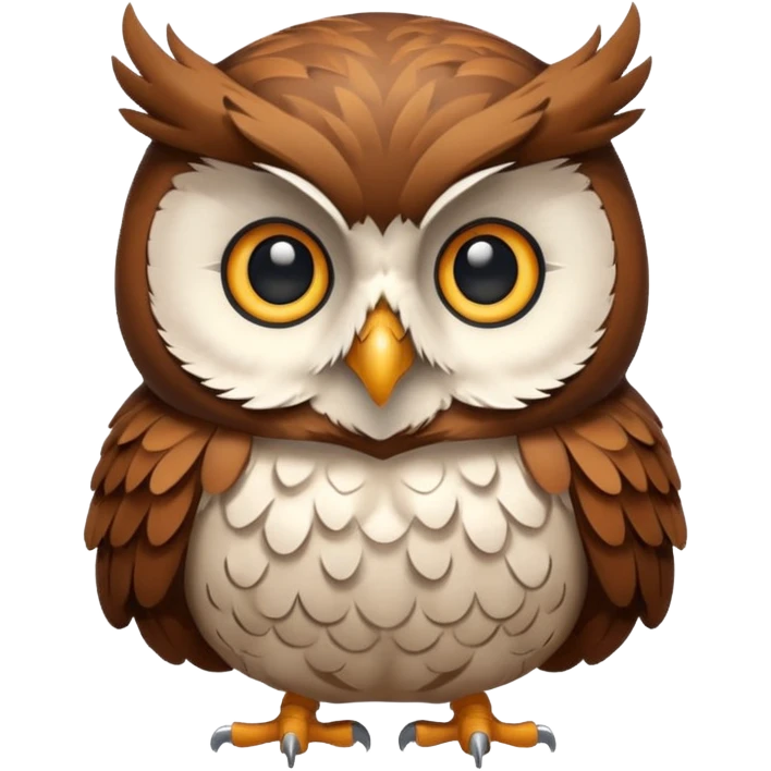 pension mascot owl emoji