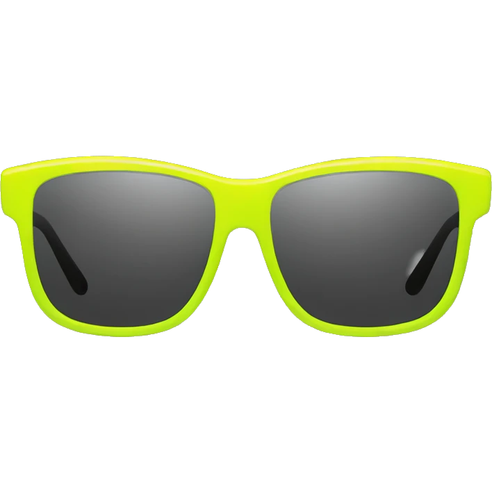 neon yellow sunglasses girly emoji