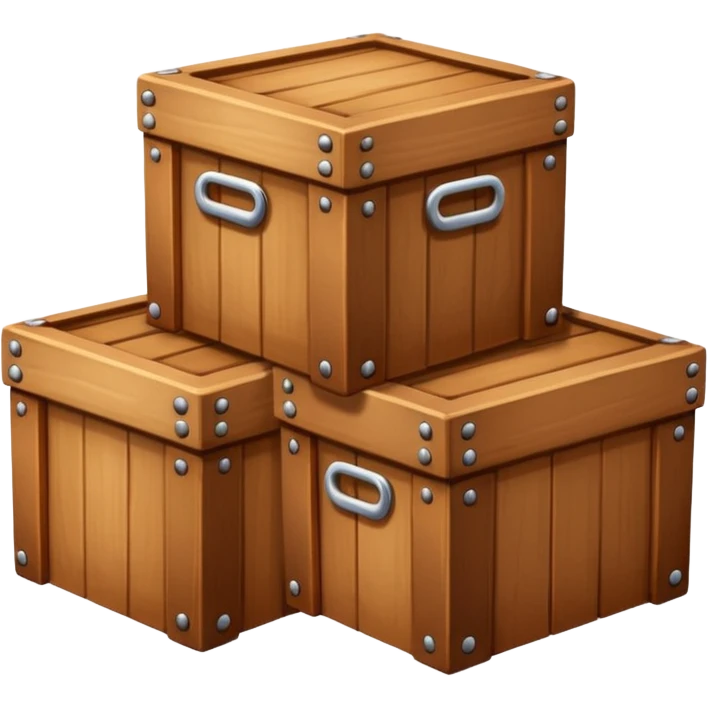 three boxes emoji