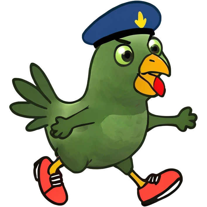 Chicken running  emoji