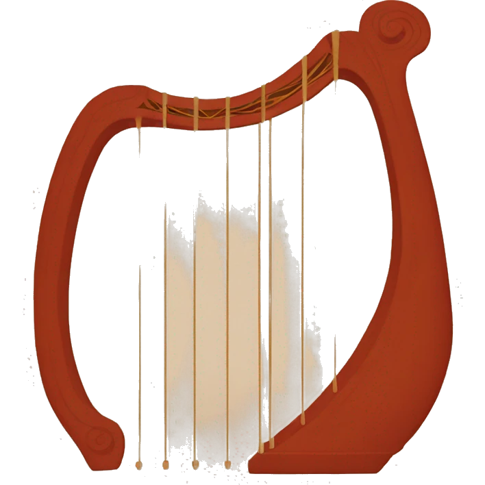 red figure pottery lyre emoji