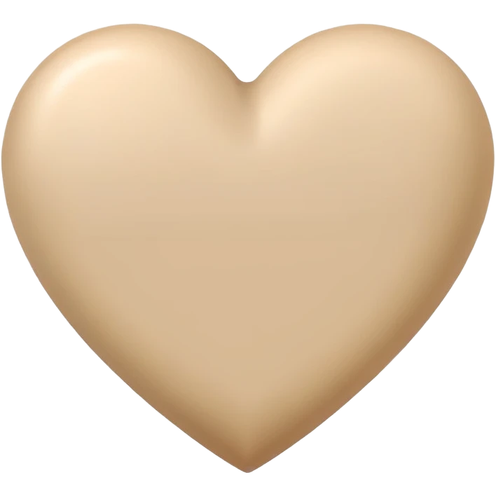 Beige heart  emoji