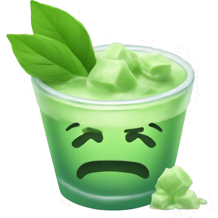 Ice matcha  emoji