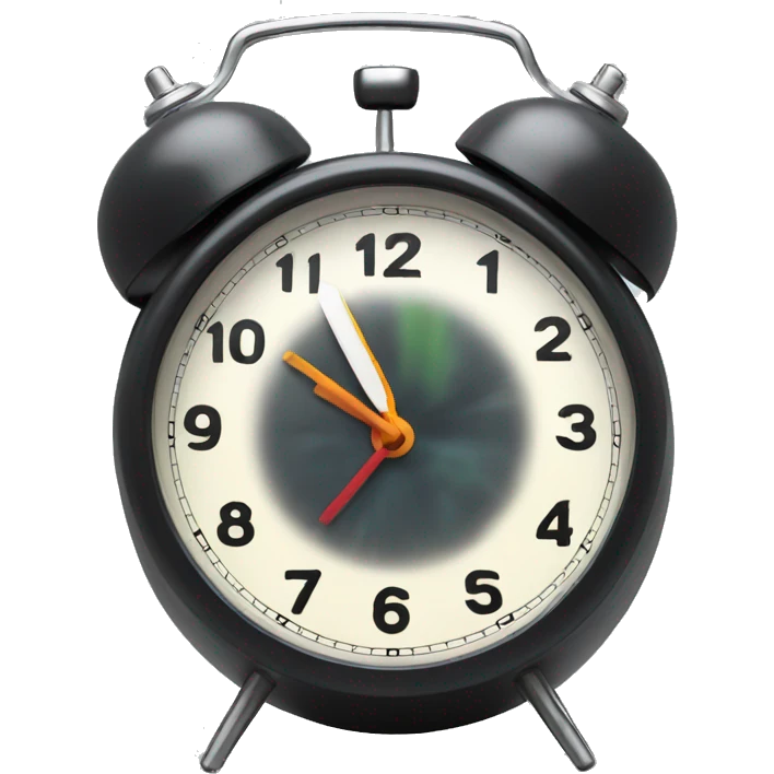 Tornado alarm clock  emoji