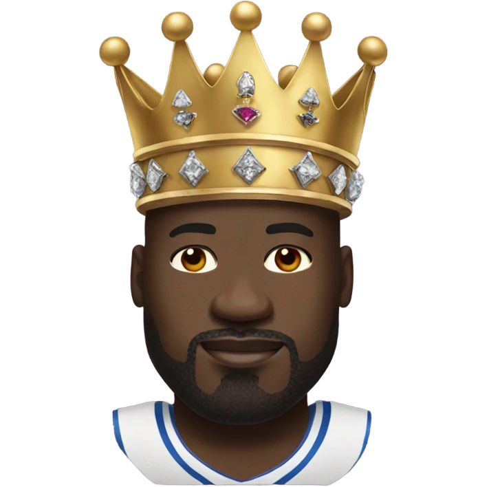 Shaq wearing a crown  emoji