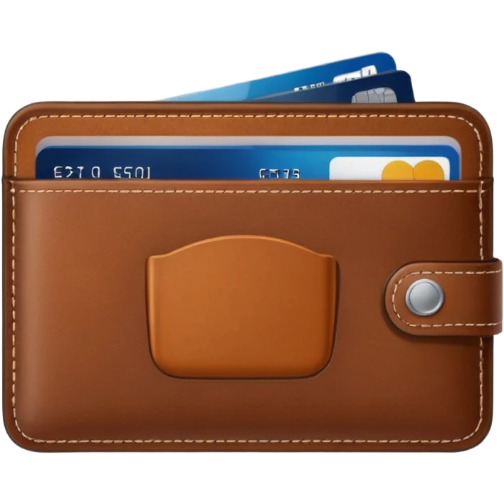 portefeuille avec billet et carte bancaire emoji