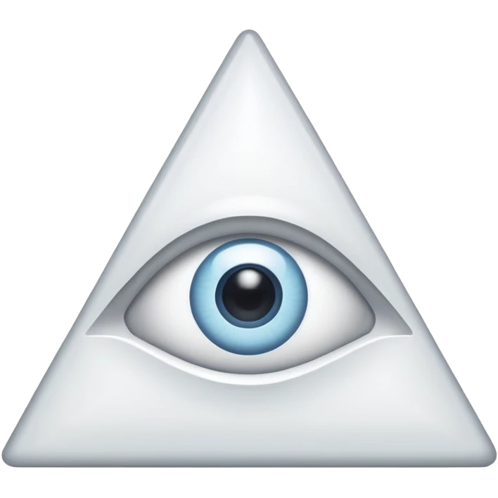 A triangle with an eye in the middle emoji