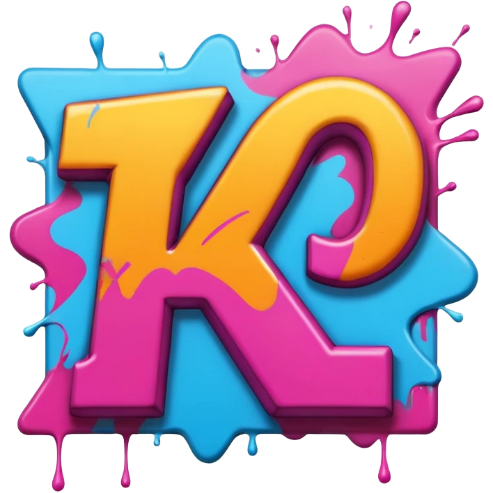 Граффити надпись: 72 emoji