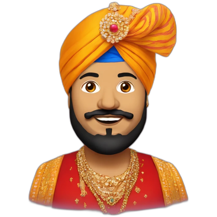 Red daler mehndi emoji
