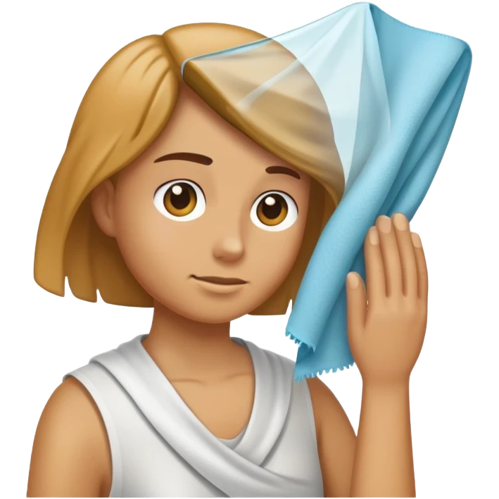 face wiping a glass window with a cloth emoji