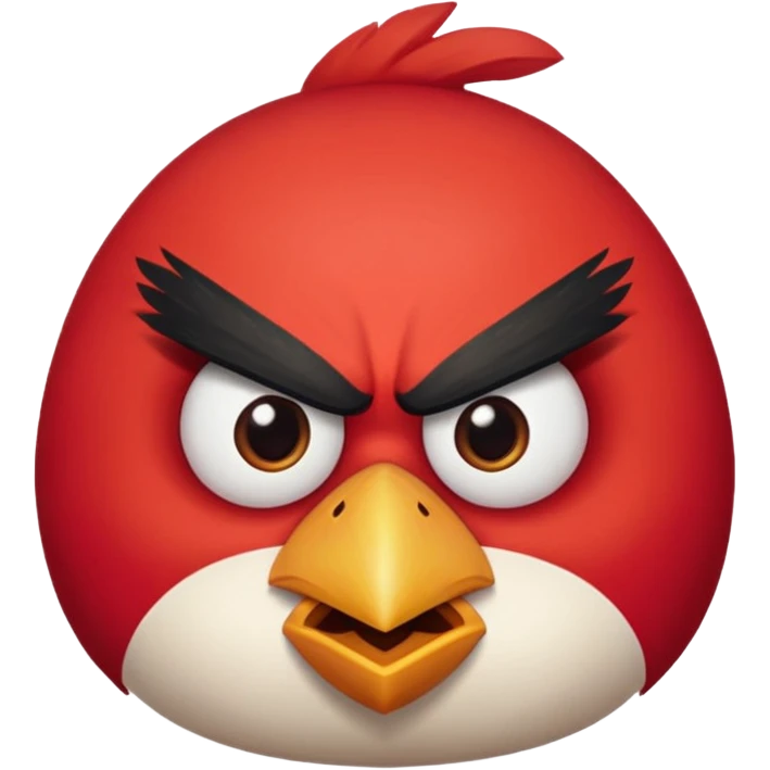 Angry bird emoji
