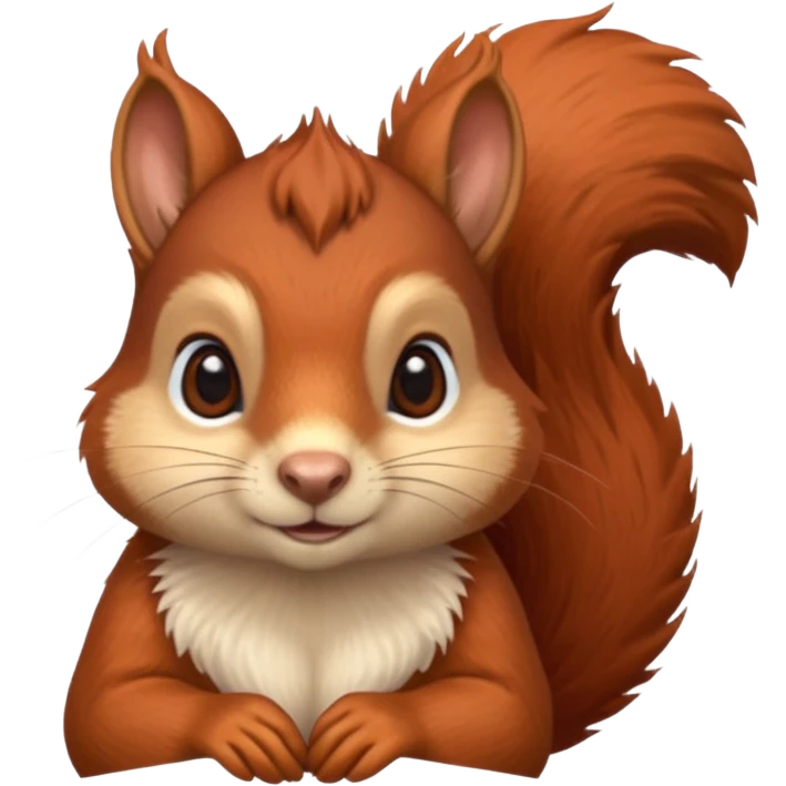 emoji  Realistic red Mama squirrel emoji