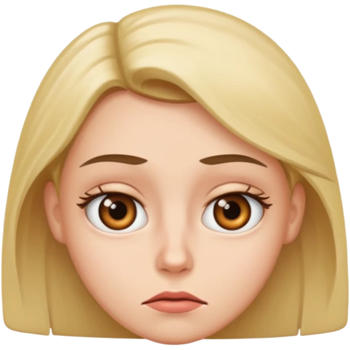 Cute eye roll emoji