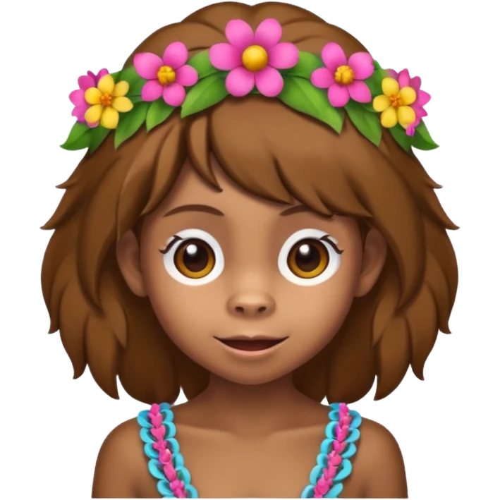 Monkey girl emoji