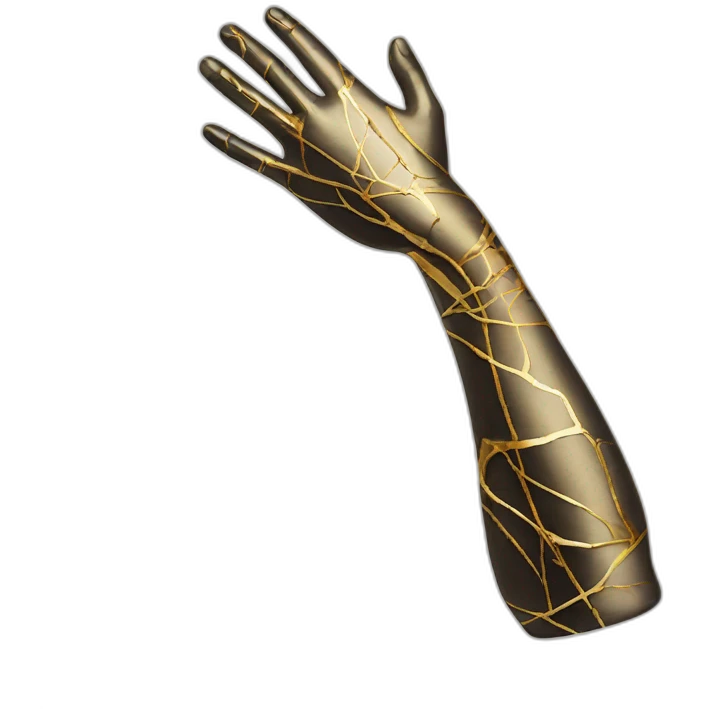 Kintsugi arm emoji