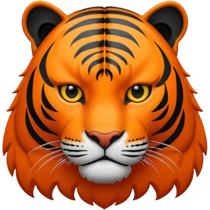 Black tiger emoji
