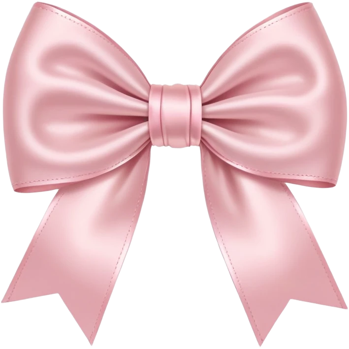 light pink bow on light pink bow emoji