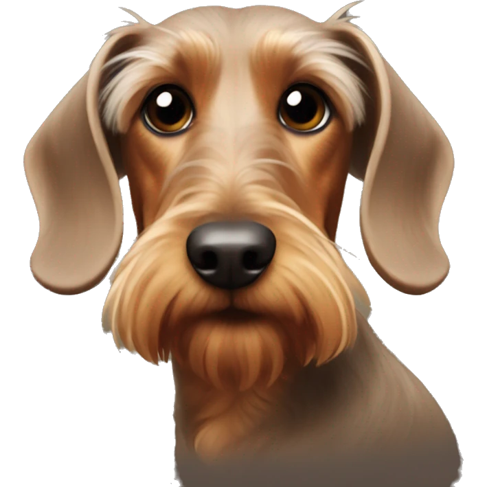 Wire Haired Dachshund  emoji