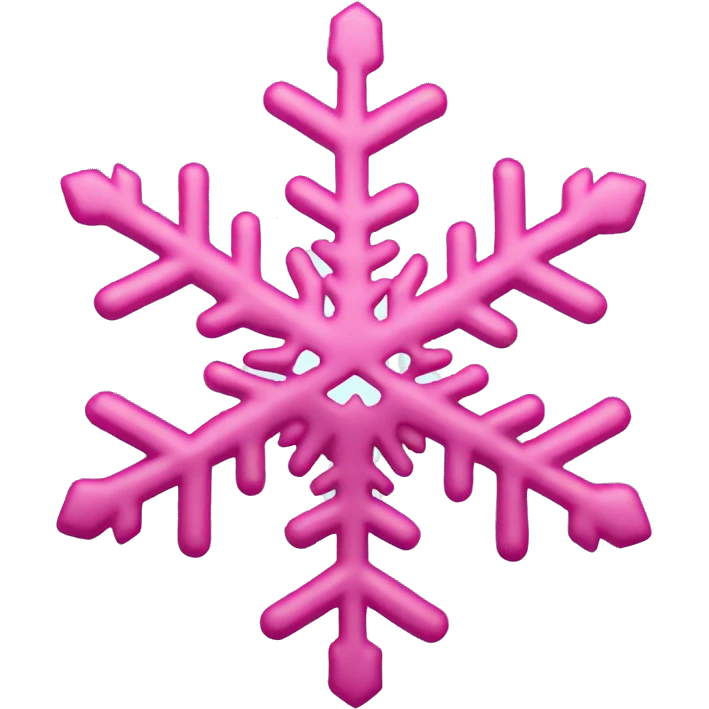 pink snowflake  emoji