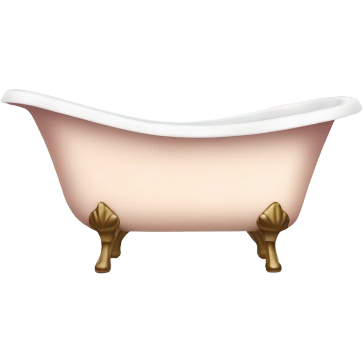 Vintage bathtub with rose petals  emoji