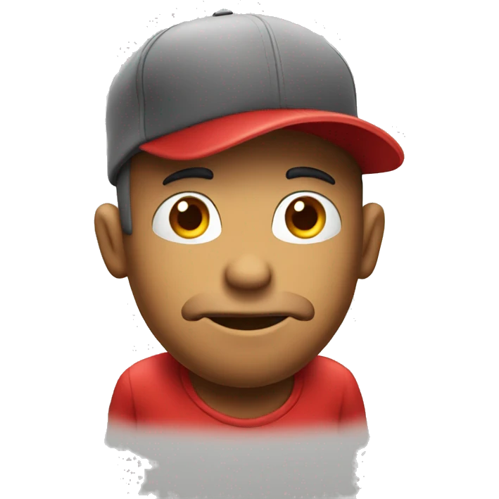 smelly man with red cap emoji