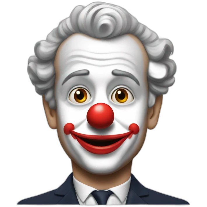 Macron clown emoji