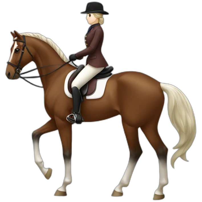 femme d' equitation emoji