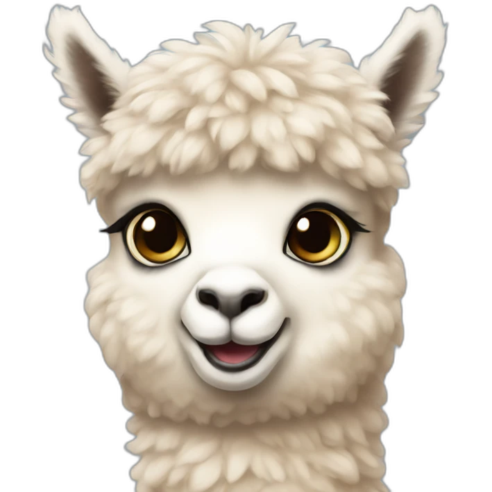 baby alpaca emoji