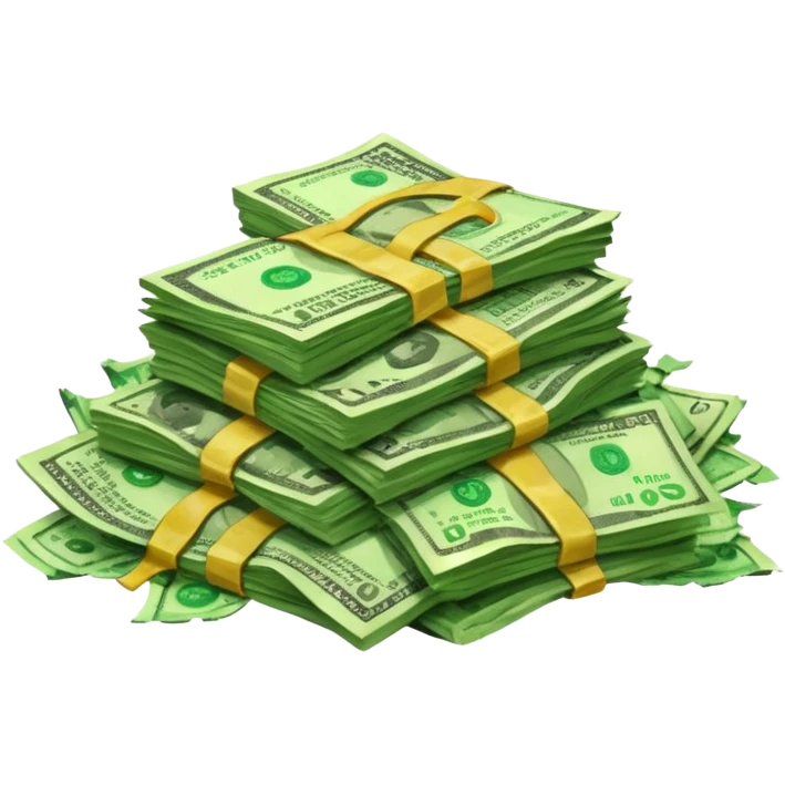Ripped money emoji
