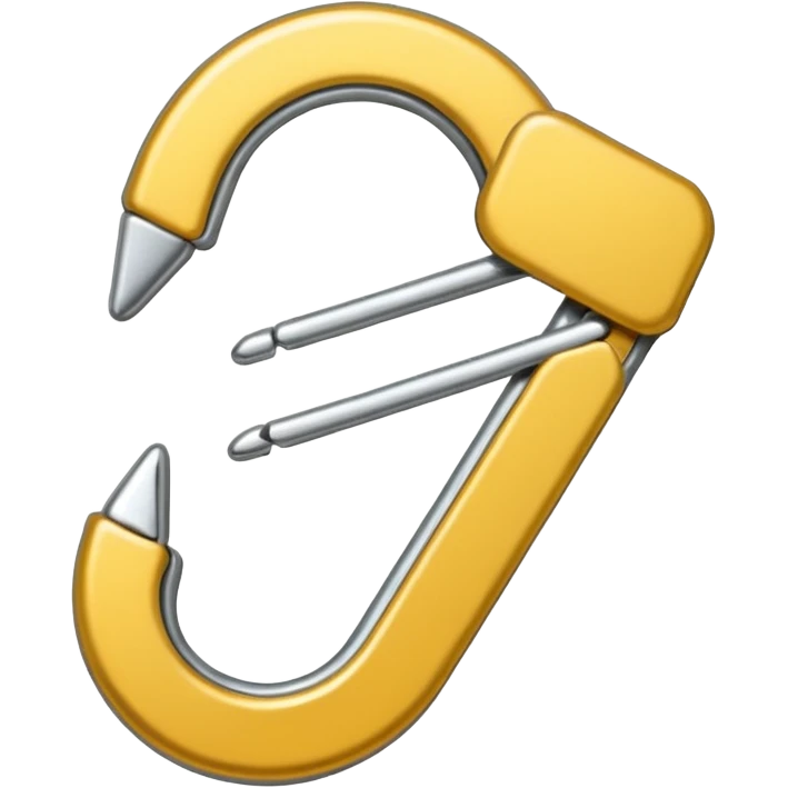 safety pin with emo style emoji