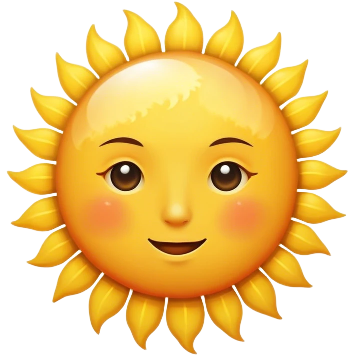big sun small tiny moon emoji