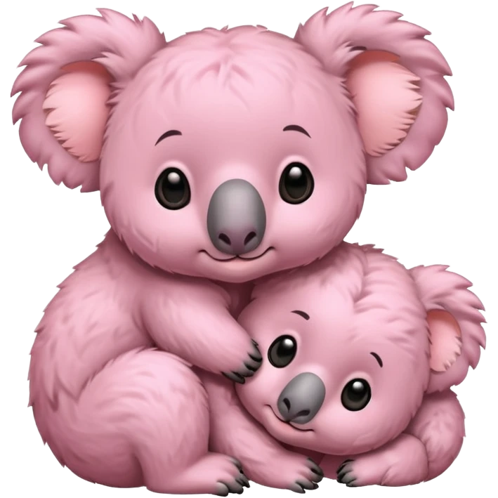 Two pink 🐨 emoji