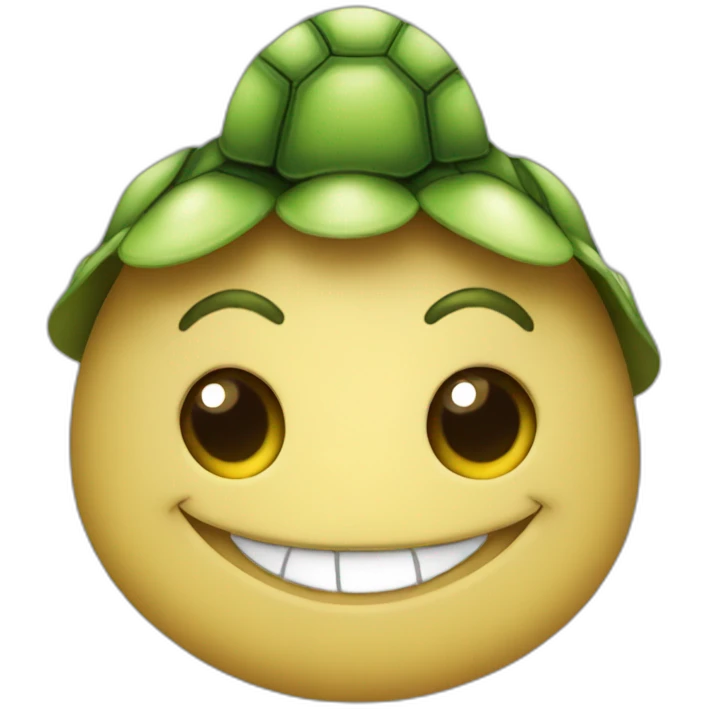 Una tortuga sonriente  emoji