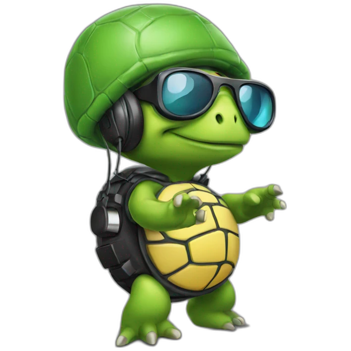 Dj turtle emoji