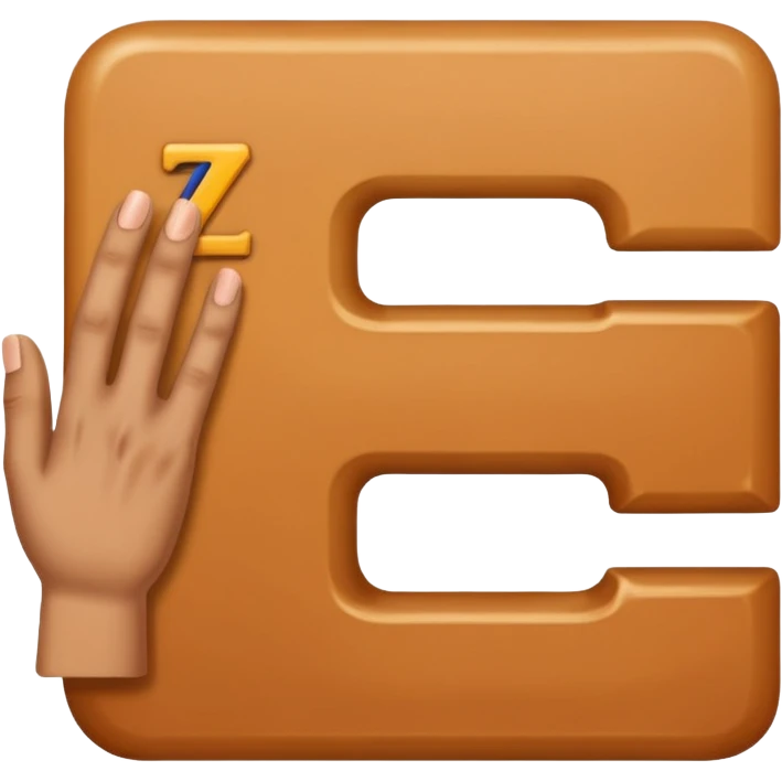 Lettre z avec ses main  emoji