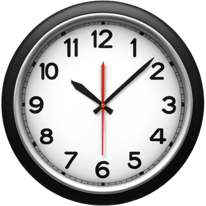 analog clock emoji