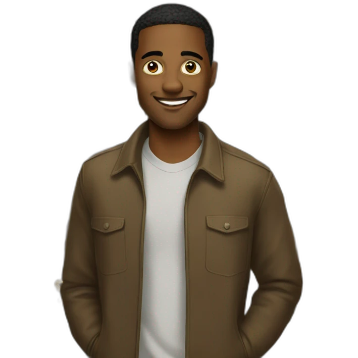 black smart guy meme emoji