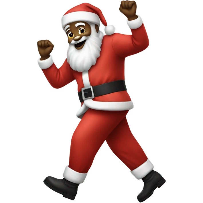 Moonwalking santa  emoji