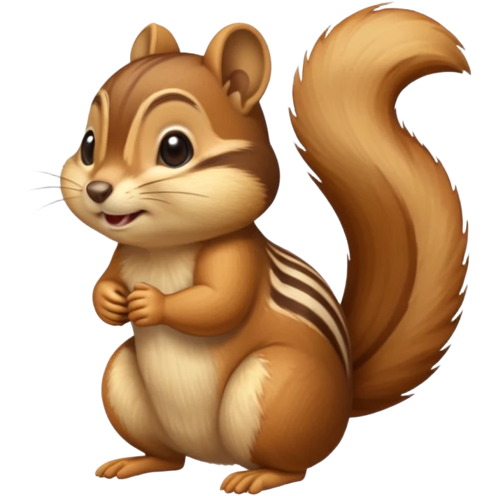 Pooping chipmunk  emoji