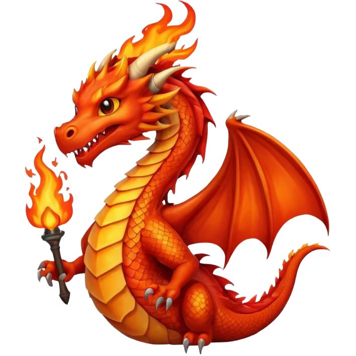 Fire dragon emoji