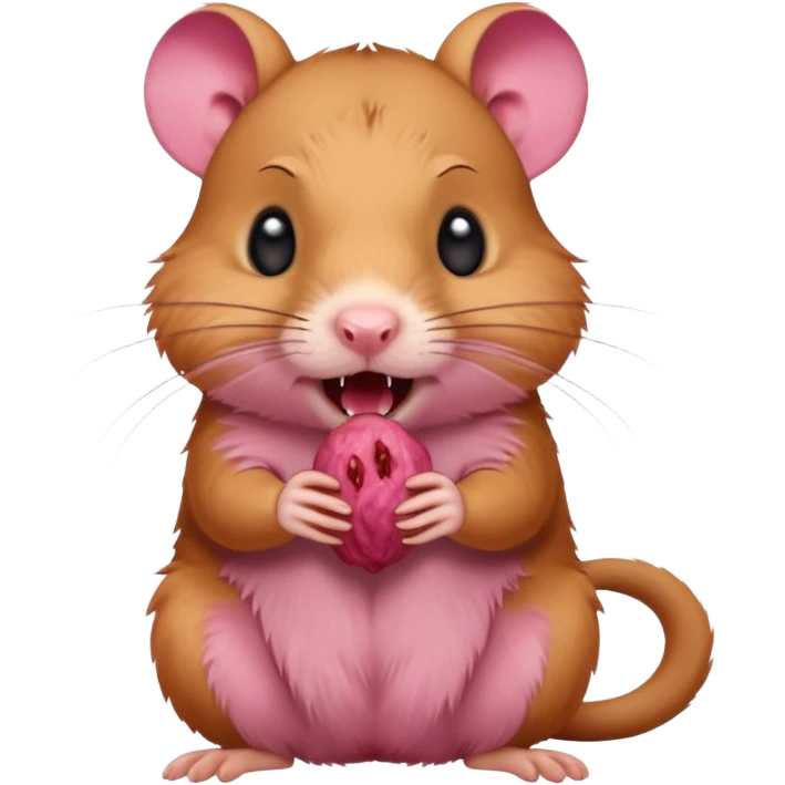 a Rabid Gerbil begging for food emoji