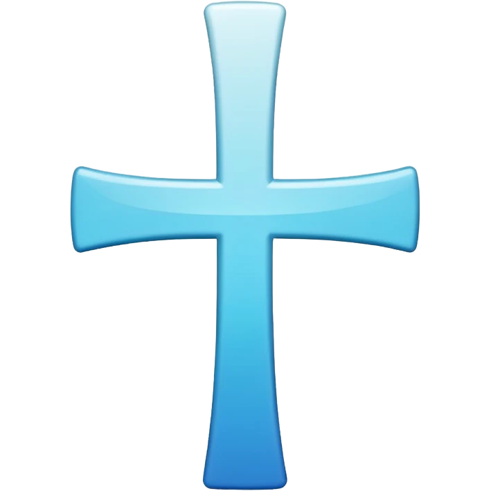 White cross in red background emoji
