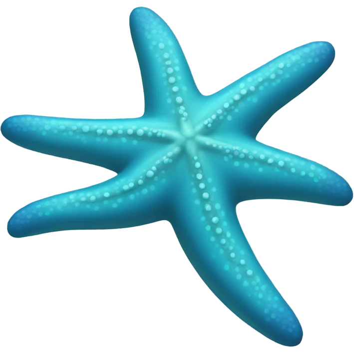Blue starfish emoji