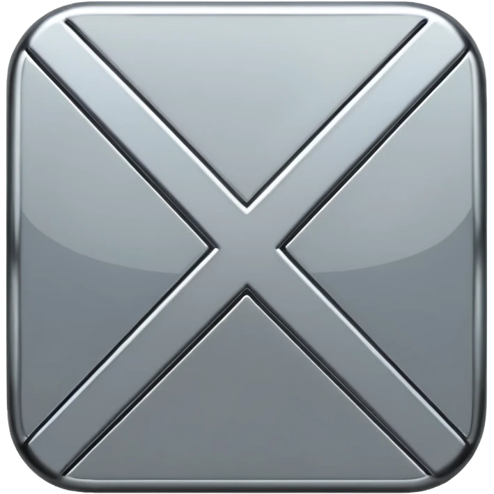 simple X  emoji