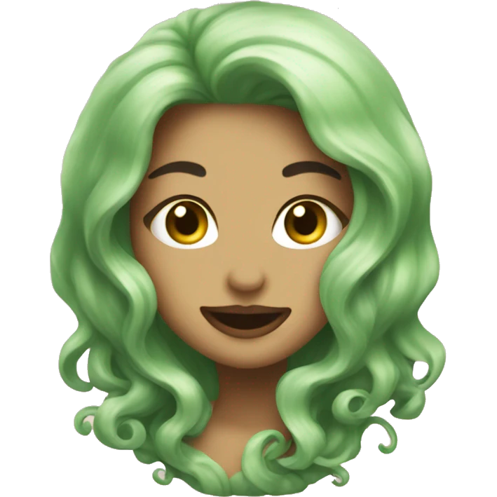 a siren who likes matcha lattee emoji