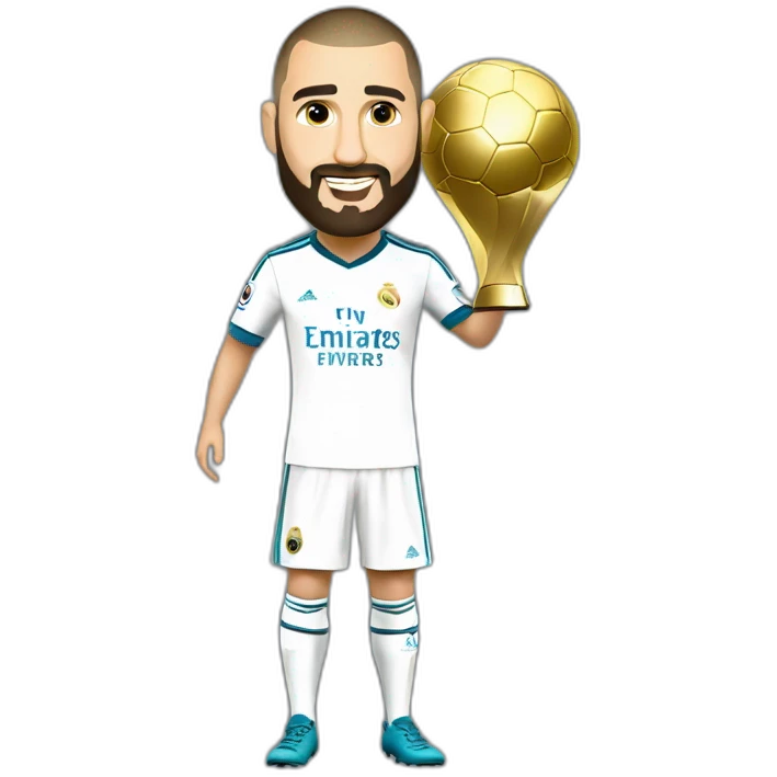 benzema with ballon d'or emoji
