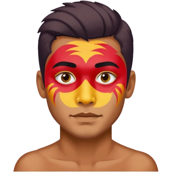 face painted man  emoji