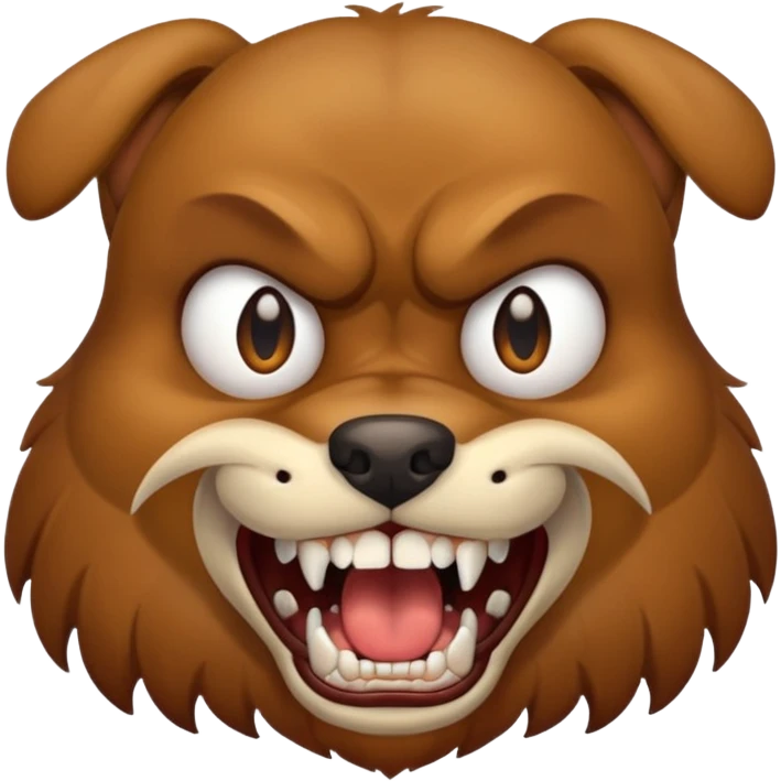 angry dog emoji