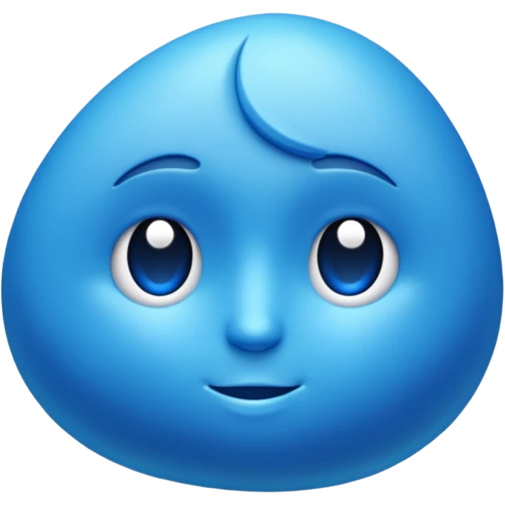Azul+🗿 emoji