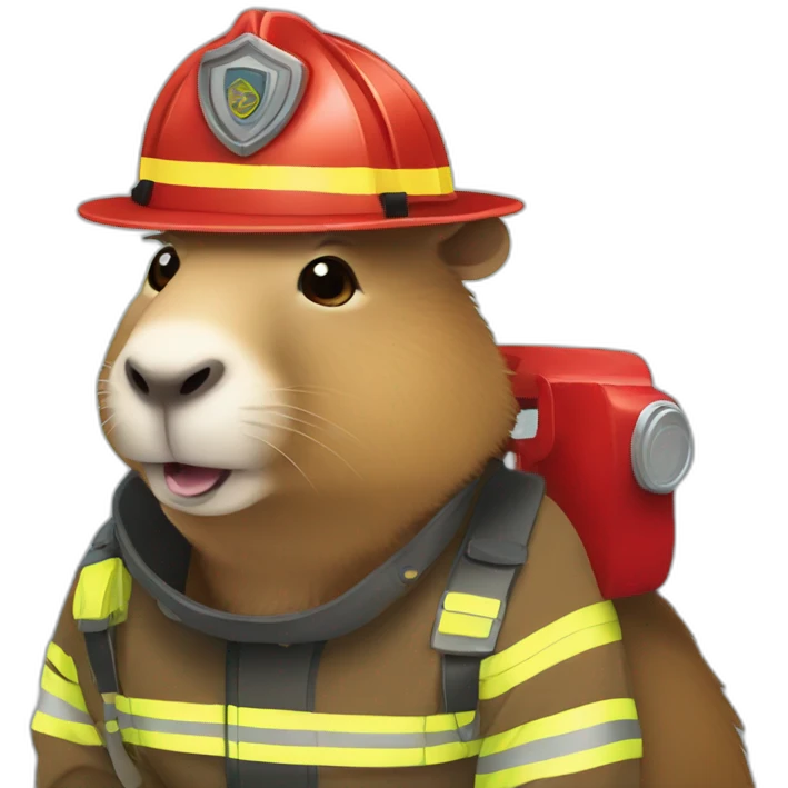 fireman capybara emoji